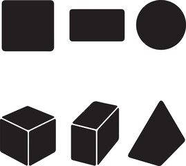 set of silhouette bock