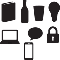 set of silhouette bock