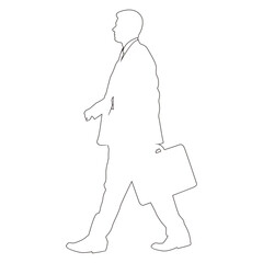 Walking Businessman