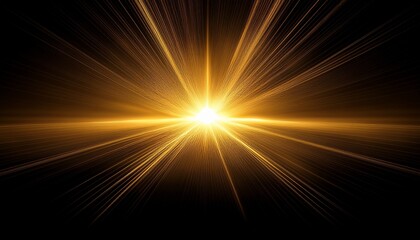 sun rays isolated on black background for design overlay