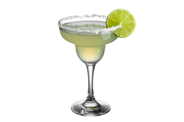 Refreshing margarita cocktail with salt rim and lime garnish, perfect for happy hour, celebrations, and bar menus, ready to drink now!