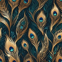 seamless pattern with feathers