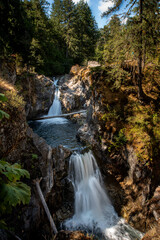 Naklejka premium Double Little Qualicum Falls