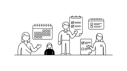 Business team planning