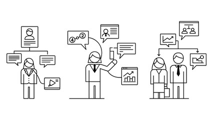 Business people communicating with each other