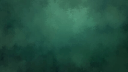 Abstract dark green textured with a cloudy, smoky gradient effect. Soft, diffused tones blending seamlessly from deep emerald to muted forest green. Watercolor or mist, giving a moody, mysterious.