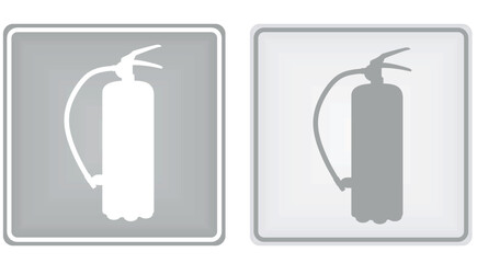Fire extinguisher sign. vector illustration	
