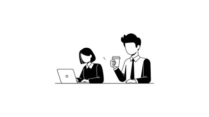 Business people working together