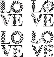 Modern minimalist vector typography design on a white background