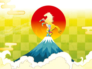 年賀状, 午年, 馬, 午, 謹賀新年, 和風, 和柄, 筆文字, 文字, 手書き, ハッピーニューイヤ