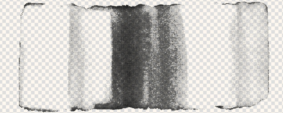 Long horizontal halftone texture. Noisy gradient texture overlay. Grunge background.