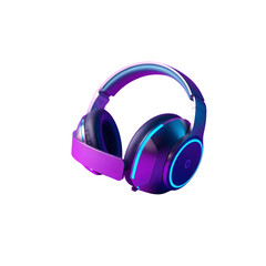 headphones on white background