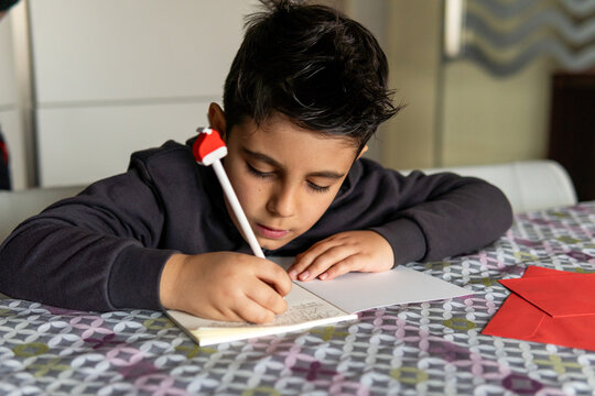 Child writes festive letter to Santa and Wise Men