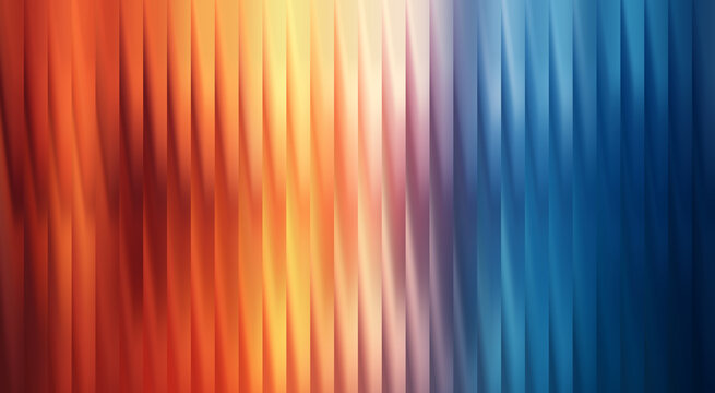 Abstract background in orange and blue color gradient with vertical lines, creating an eye-catching visual effect