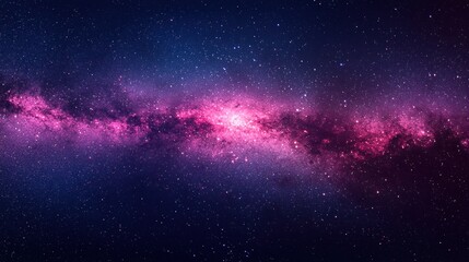 Obraz premium Vibrant cosmic nebula glows with star-filled expanse