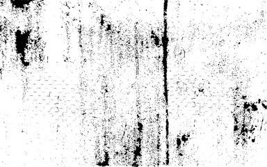 Black and white grunge urban texture vector with copy space. Abstract illustration surface dust and rough dirty wall background with empty template. Distress or dirt and damage effect concept. Vector