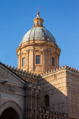 Obraz premium Dome of the Cathedral of Palermo, Sicily, Italy.