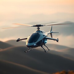 helicopter in the sky