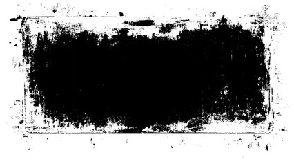 grunge frame with ink