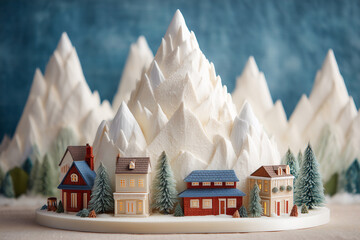 Winter wonderland Christmas cake