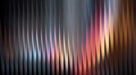 Abstract lines with a radiant array of colors, evoking an artistic visual