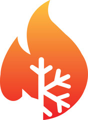 heating and cooling icon