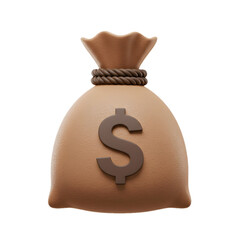 Dollar sign money bag illustration representing wealth and finance