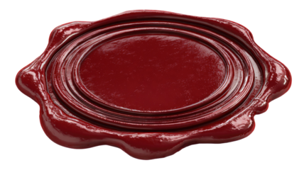 dark red wax seal stamp classic envelope sealing emblem vintage authentication insignia antique round mark isolated on white background