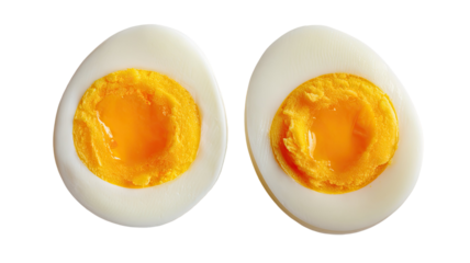 boiled eggs halved protein rich food breakfast meal sliced egg white yolk healthy nutrition simple cooking