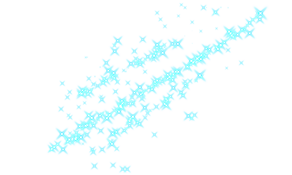 Abstract pattern of glowing crosses on transparent background