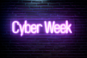 Cyber Week Neon Glow on Black