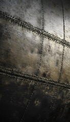 Aged submarine hull illustration reveals weathered metal textures and a deep industrial aesthetic