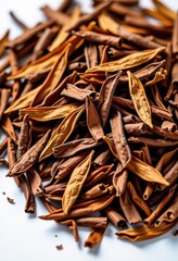 Obraz premium Loose shredded tobacco leaves, ready for use, leaf, tobacco product, loose