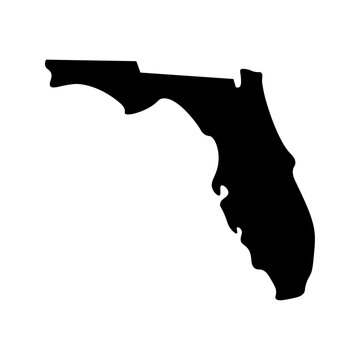 Florida state map silhouette