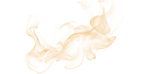 Golden Smoke Wisps on Black Backdrop Abstract Curves of Amber Haze Ethereal Beauty Artful Mystery