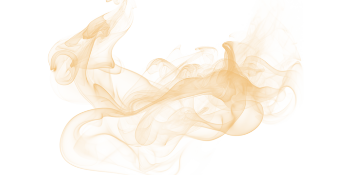 Ethereal Golden Smoke Streams on Black Backdrop Abstract Artistry Tranquil Flow Dreamy Shapes