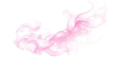 Pink Smoke Abstract Design Elegant Wisps on Black Background Artistic Curves Modern Art Illusion