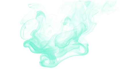 Ethereal smoke abstract design art mystical flow green vapor dreamy elegant backdrop dark background