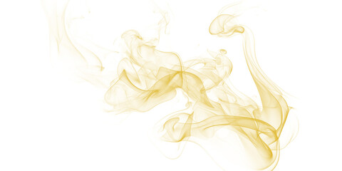Golden Smoke Swirls Abstract Art Photography Ethereal Movement Black Background Fluid Design Mystery
