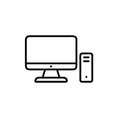 vector illustration of computer