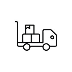 forklift truck isolated on white