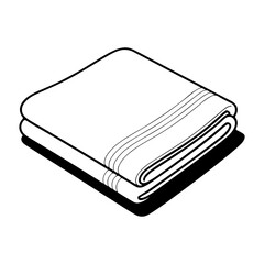 Towel isolated on white background