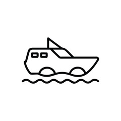 fishing boat vector illustration