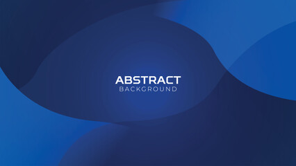 Dark blue waves abstract background design. Elegant wavy background