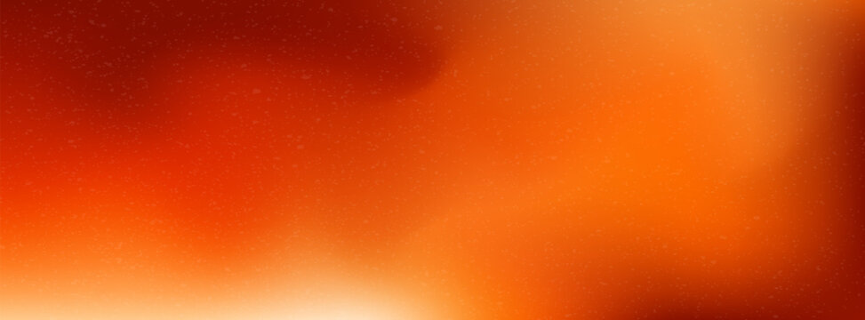 Warm red orange brown gradient wallpaper. Autumn colored blurred poster background. Fall smooth gradation backdrop for banner, leaflet, brochure or booklet. Vector abstract template overlay