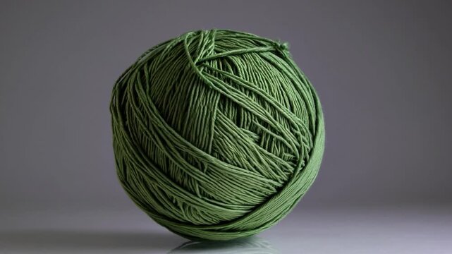 Crafting with green yarn creates beautiful handmade projects in a serene workspace