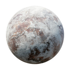 Naklejka premium Orbital exploration of planetary surfaces in a cosmic environment isolated on transparent background