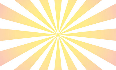 Fototapeta premium Yellow and pink sunburst pattern on transparent background
