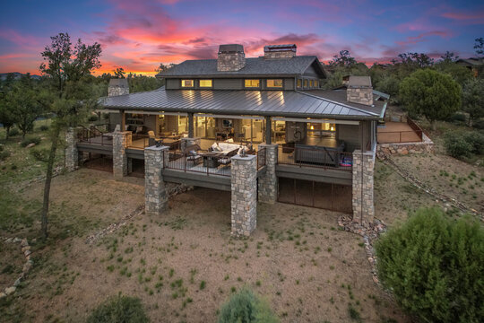 Stunning Contemporary Home with Panoramic Sunset Views