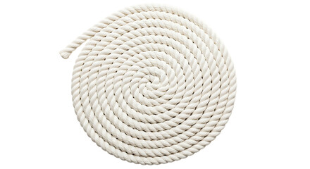 Rolled White Cotton Rope Coil cord